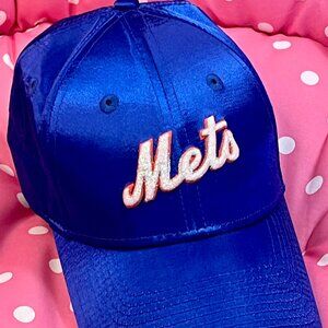 Vintage New York Mets Shiny Satin Hat ✨ Women’s | New With Sticker